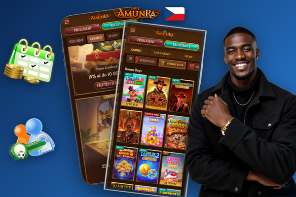 AmunRa Casino 100 free spinů rozdělených postupně mezi první tři vklady hráče