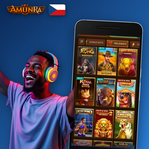 AmunRa Casino app na displeji mobilu – stáhněte si aplikaci pro Android a iOS