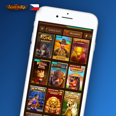 Přes 5 500 automatů a slotů dostupných v mobilní aplikaci AmunRa Casino