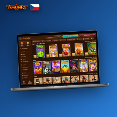 Webová verze AmunRa Casino dostupná z libovolného prohlížeče na PC