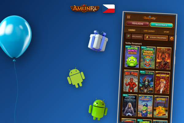Push notifikace AmunRa Casino app upozorní na free spiny a cashback nabídky