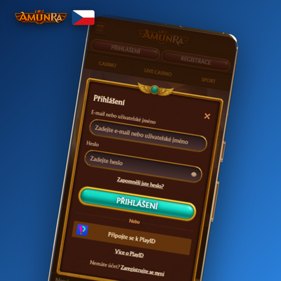 Rychlá registrace v AmunRa Casino přes sociální sítě bez ručního vyplňování