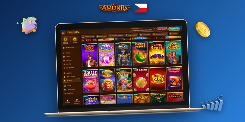 Tipy na výhru v AmunRa Casino: hráč se sešitem čísel a šálkem kávy u notebooku