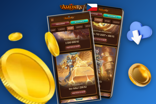 Infografika AmunRa Casino ukazuje, jak vklad 250 CZK roste na herní kredit 625 CZK